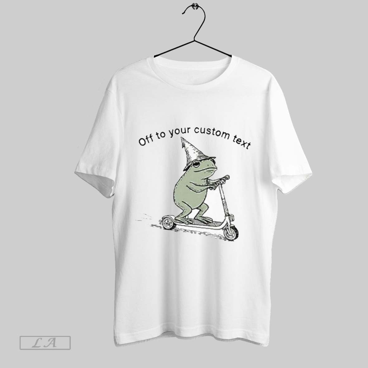 Original Off To Commit Frog Custom Text Shirt Unisex