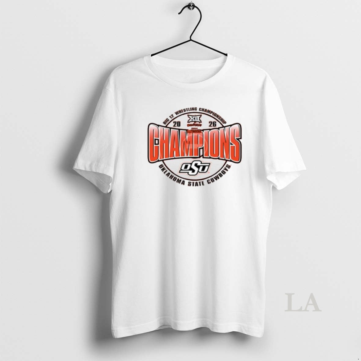 Original Oklahoma State Cowboys Orange Blue 84 2026 Big 12 Wrestling Champions Unisex