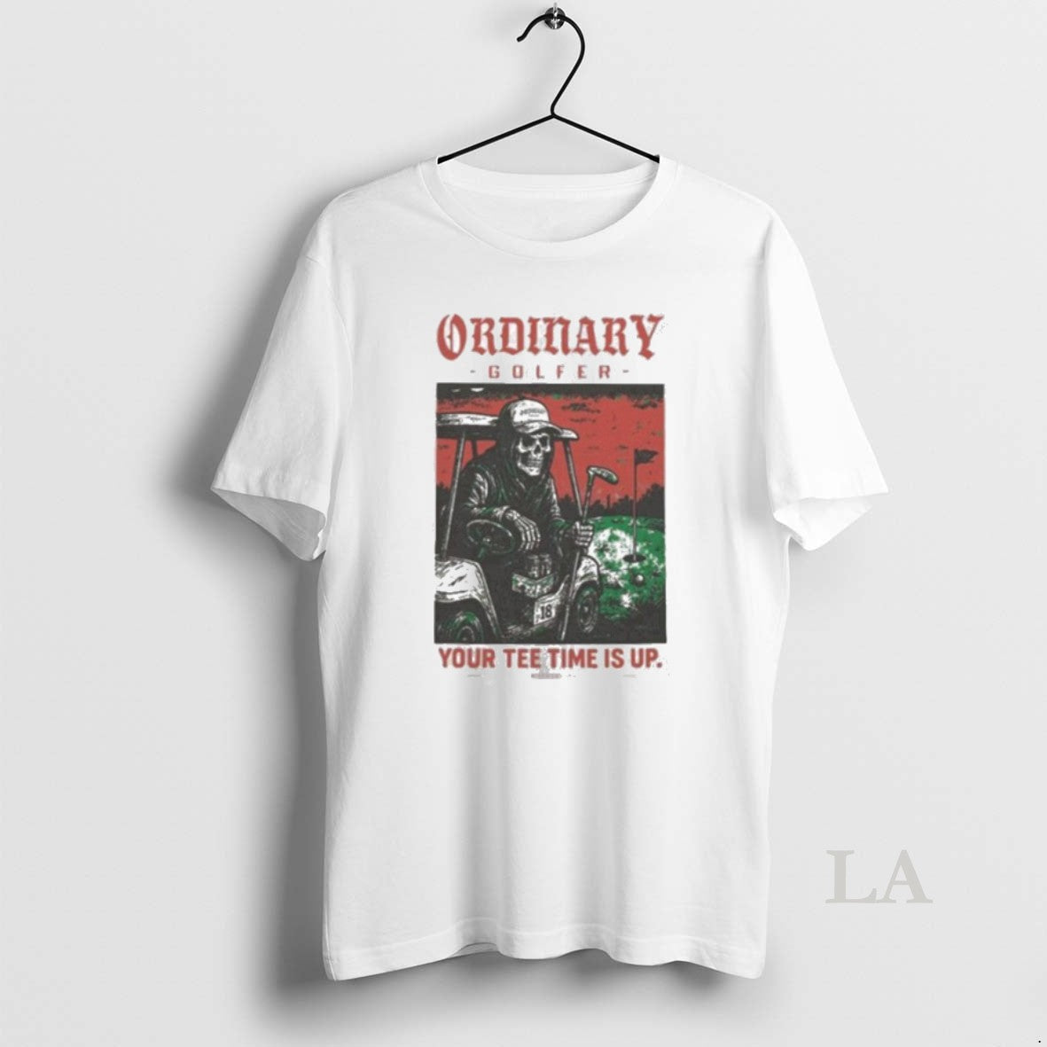 Original Ordinary Golfer Your Tee Time Is Up Skeleton Unisex
