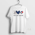 Original Peace Love Blue Jays Toronto Baseball Hand Heart Graphics Unisex