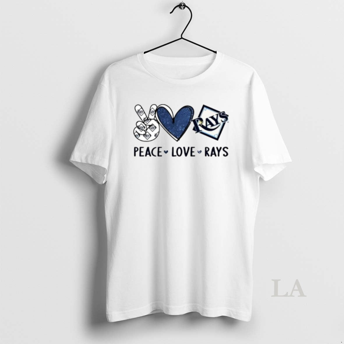 Original Peace Love Rays Tampa Bay Baseball Fan Graphic Unisex