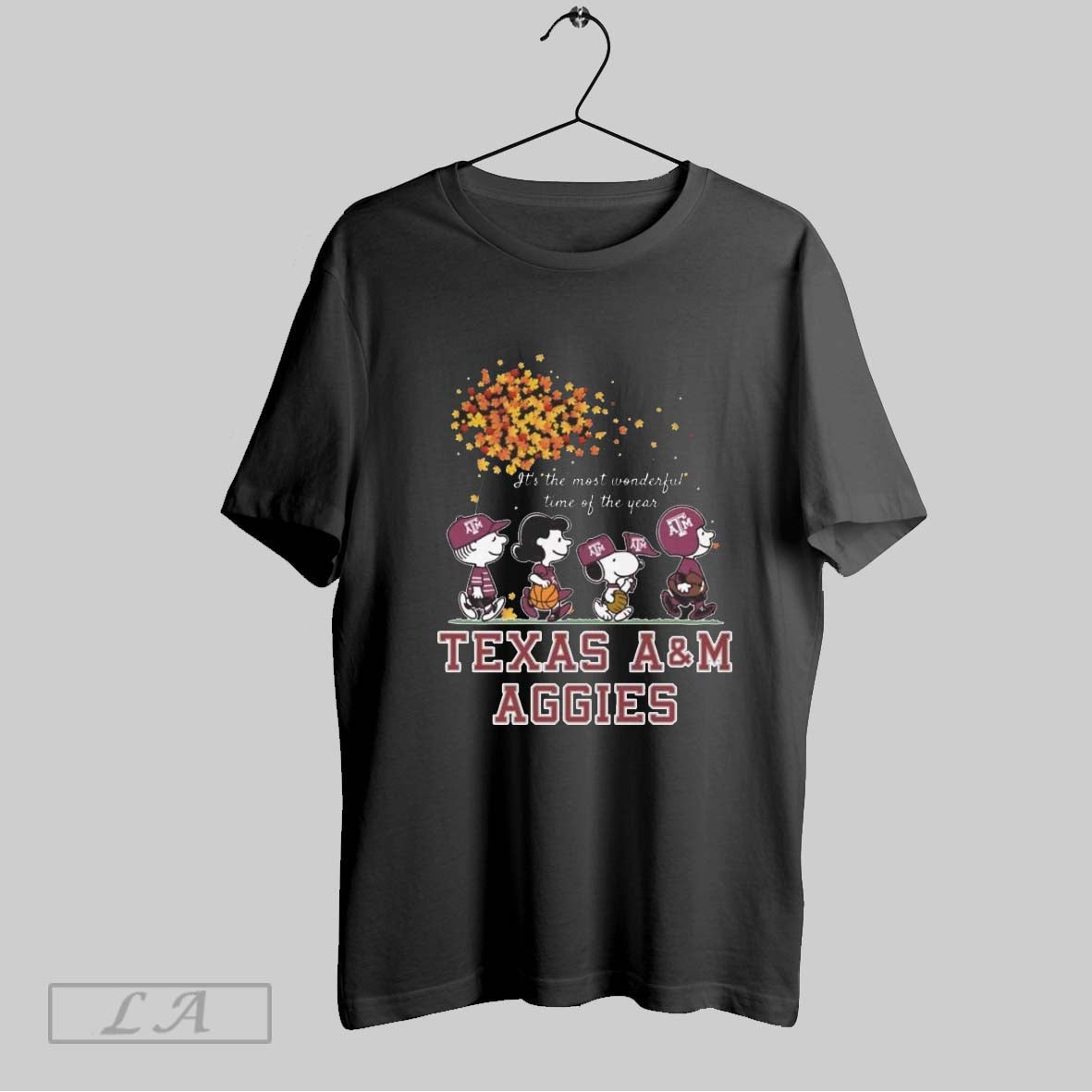 Original Peanuts Its The Most Wonderful Time Of The Year Texas Am Aggies Unisex