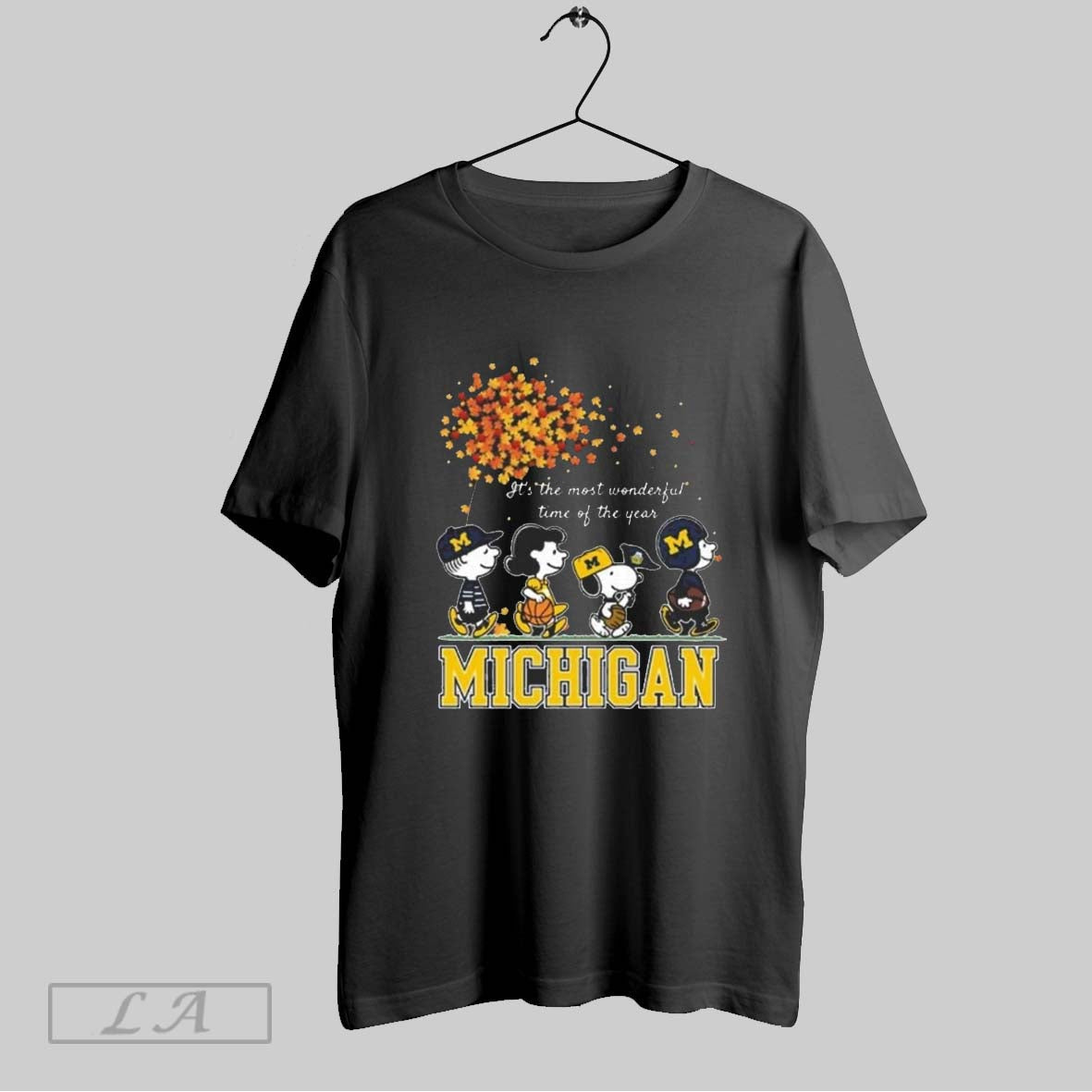 Original Peanuts Its The Most Wonderful Time Of The Years Michigan Wolverines Unisex