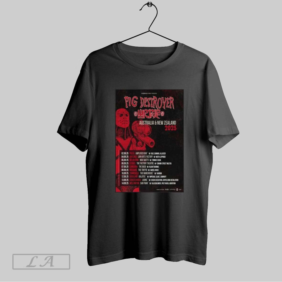 Original Pig Destroyer Australia New Zealand 2025 Unisex