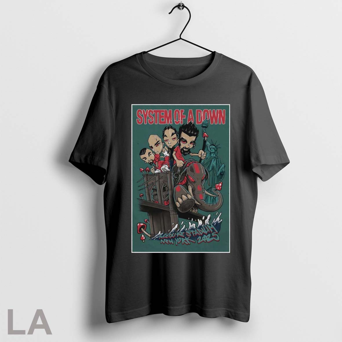 Original Poster System Of A Down Show Band Riding An Elephant Metlife Stadium August 27 Unisex