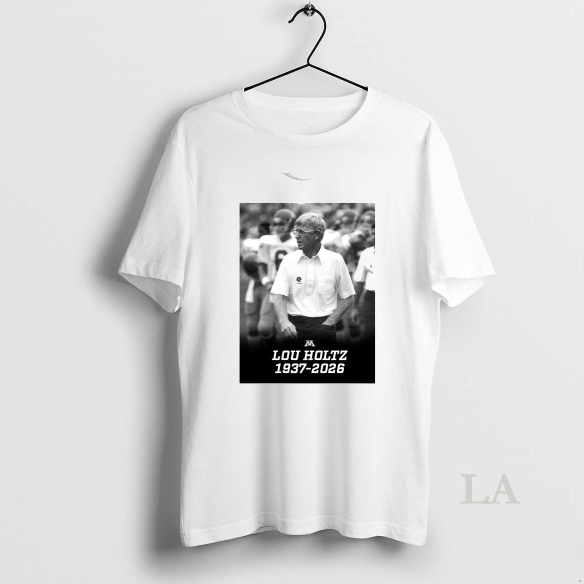 Original Rip Head Coach Lou Holtz 1937 2026 Gopher Football Unisex