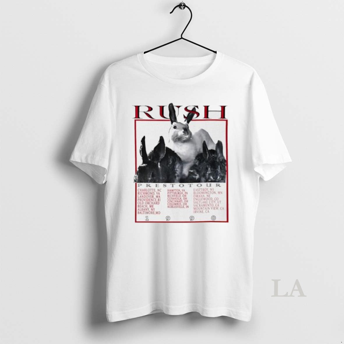 Original Rush Presto Tour 1990 Rabbit Womens Unisex