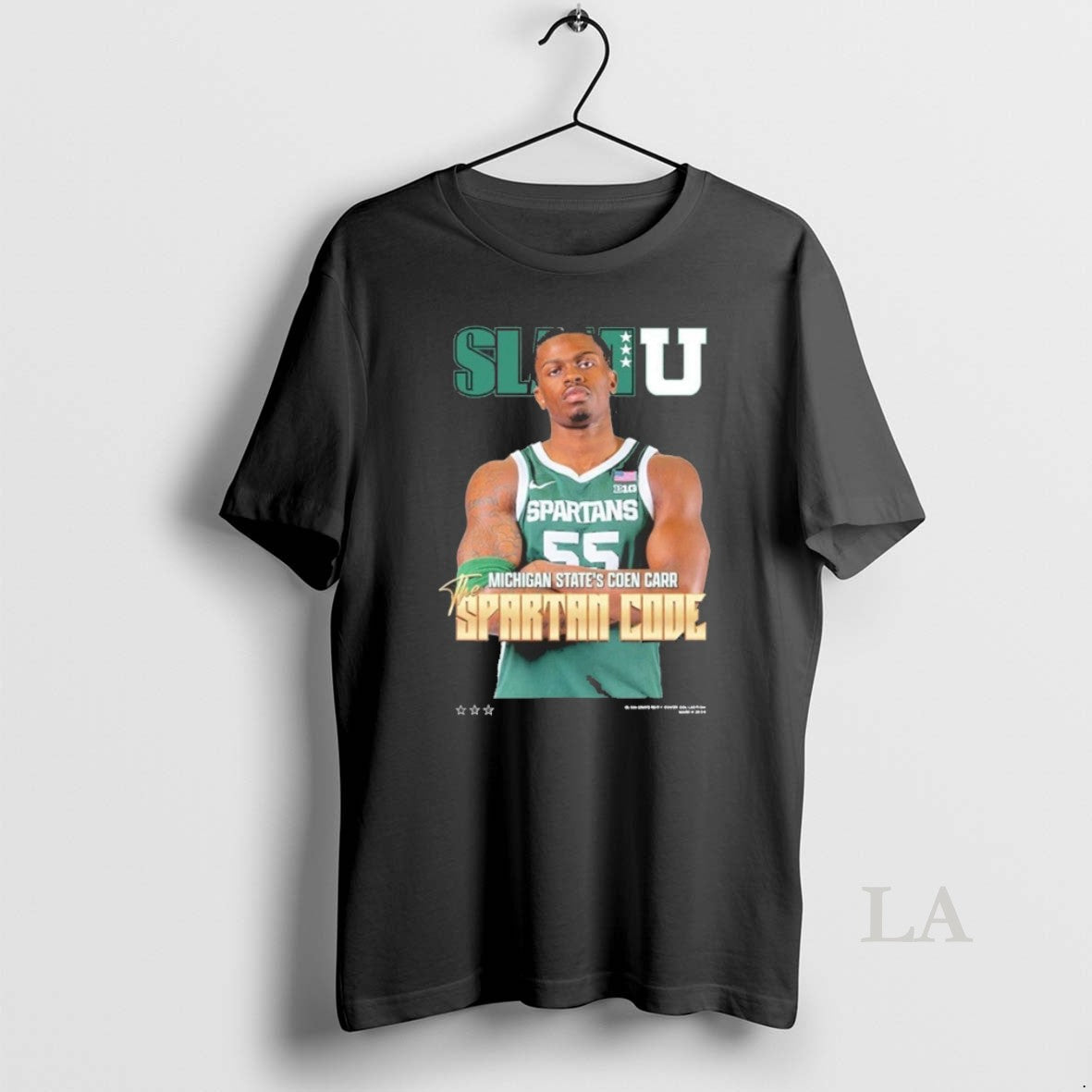 Original Slamu Michigan State Spartans Coen Carr The Spartan Code Magazine Cover Unisex