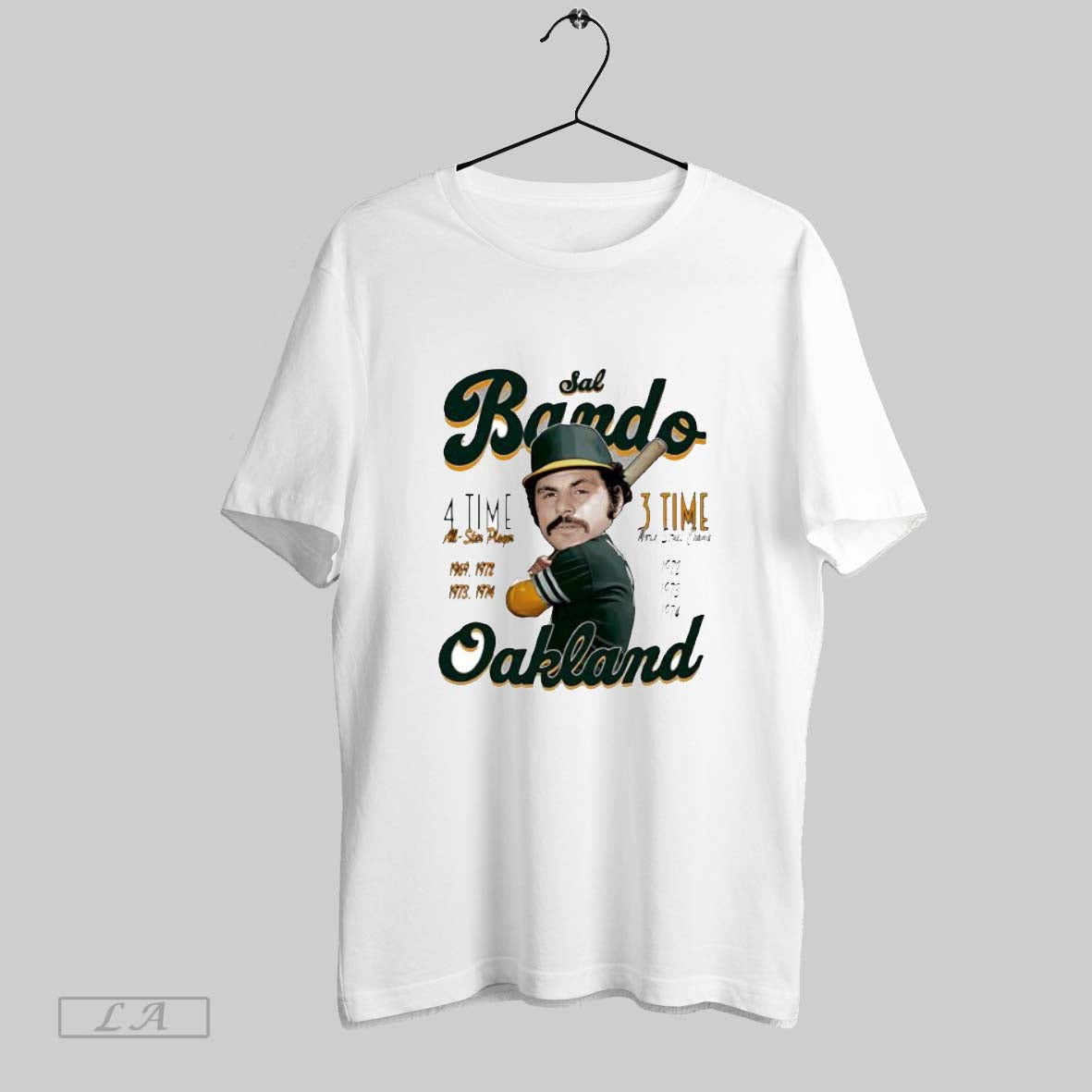 Original Sal Bando Oakland Comic 3 Time All Star Player Unisex