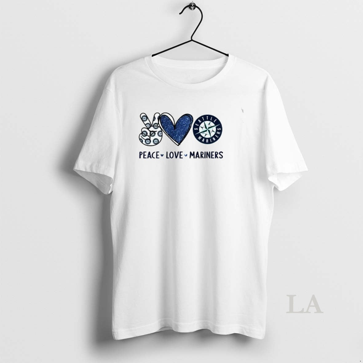 Original Seattle Mariners Baseball Peace Love Mariners Logo Unisex