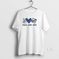 Original Tampa Bay Rays Baseball Peace Love Rays Logo Unisex