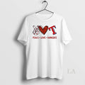 Original Texas Rangers Baseball Peace Love Rangers Logo Unisex
