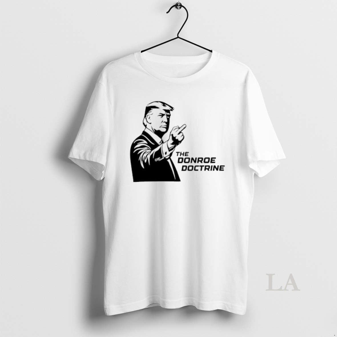 Original The Donroe Doctrine Trump Middle Finger Meme Womens Unisex