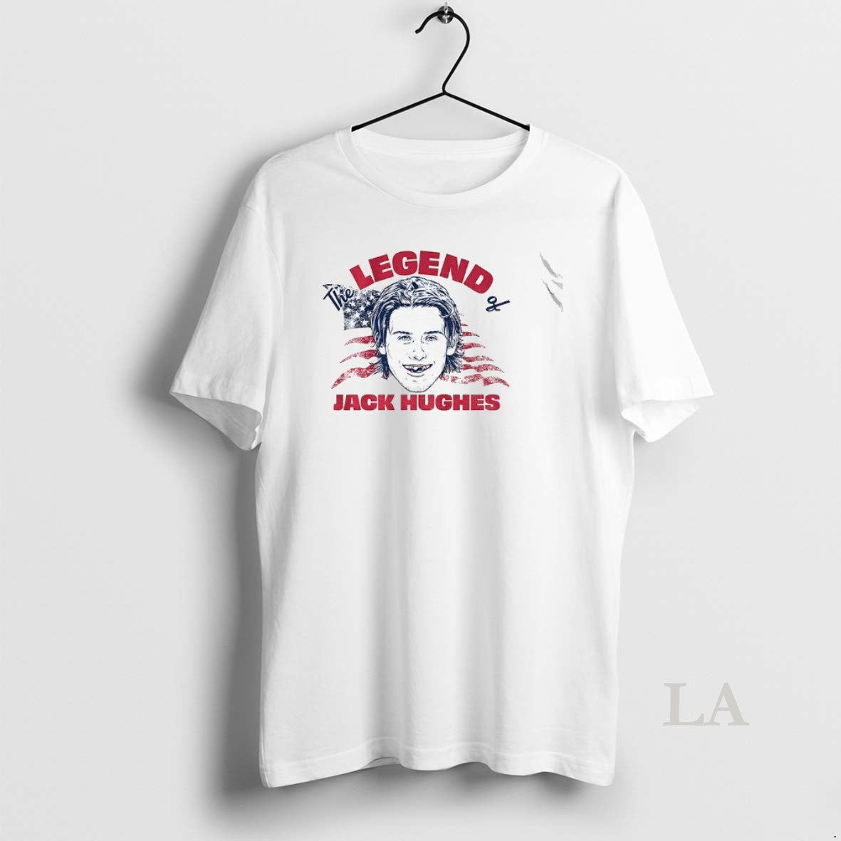 Original The Legend Of Jack Hughes Usa Hockey American Flag Vintage Unisex
