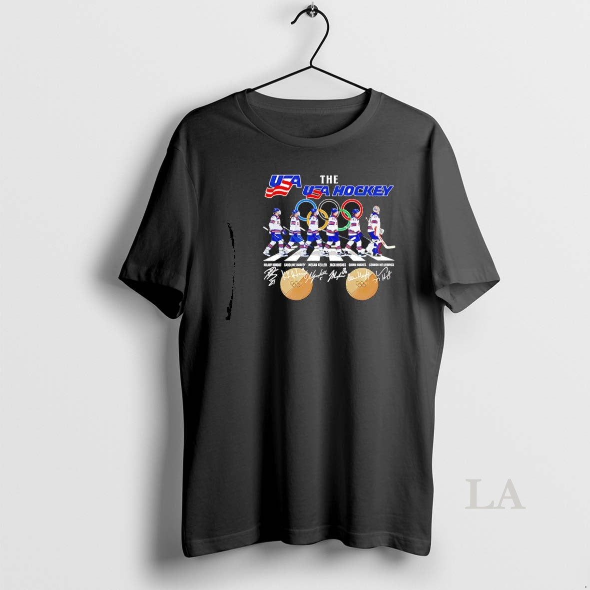 Original The Usa Hockey 2026 Player Walking Abbey Road Signature Unisex