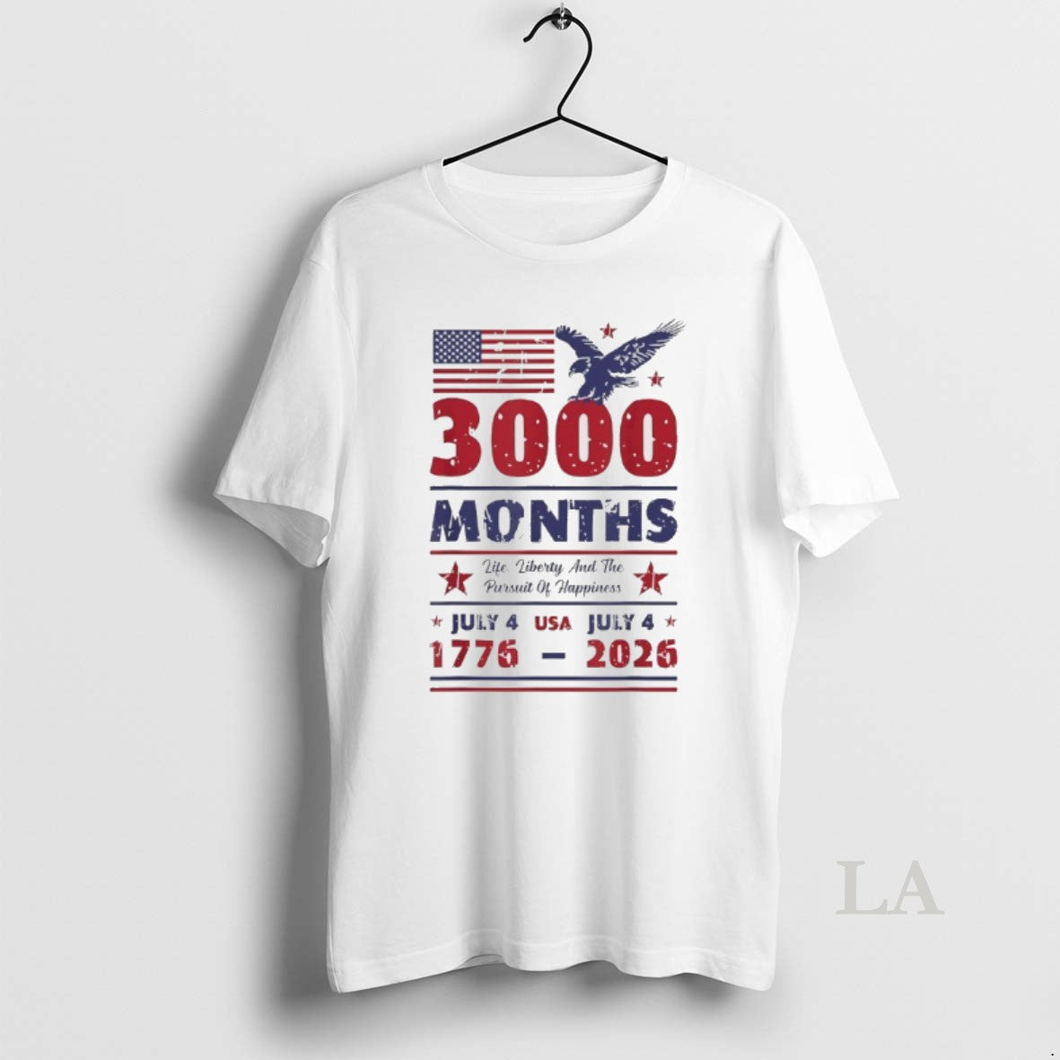 Original Usa Anniversary 3000 Months July 4 Us Flag 250 Years America Unisex
