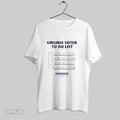 Original Virginia Voter To Do List Vote In 2025 Spanberger T Shirt Unisex