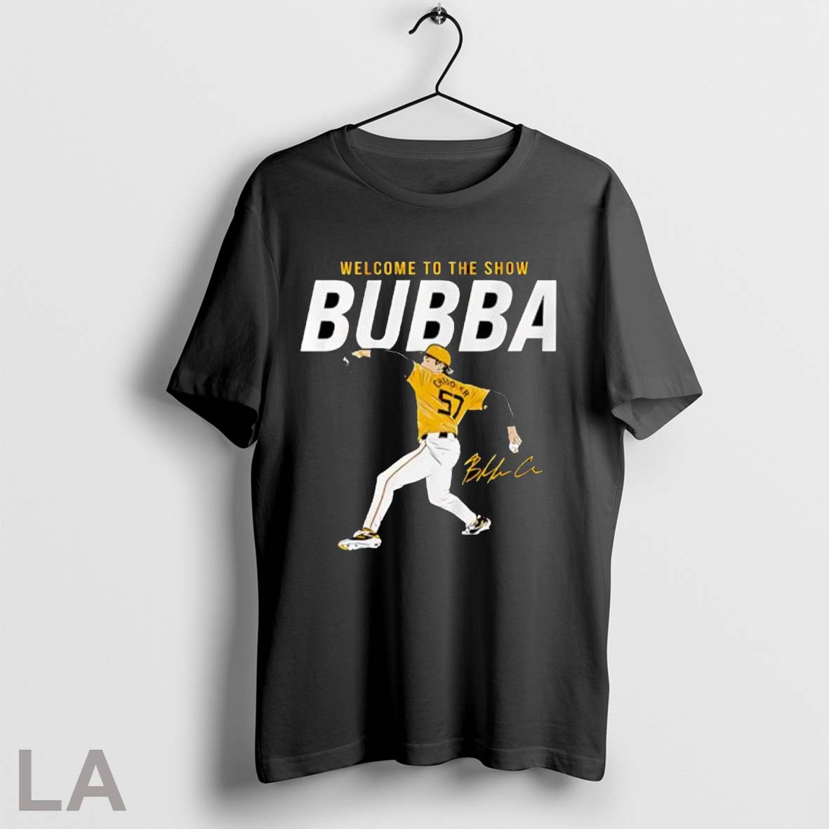 Original Welcome To The Show Bubba Chandler Pittsburgh Pirates Signature T Shirt Unisex