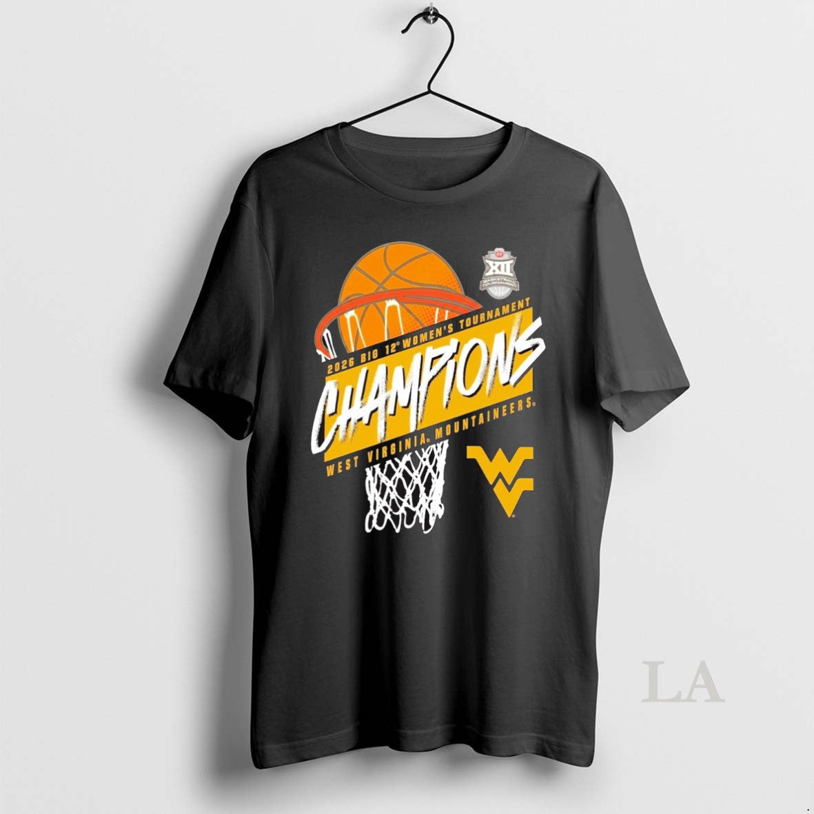 Original West Virginia Mountaineers 2026 Big 12 Womens Basketball Tournament Champions Shirt 1