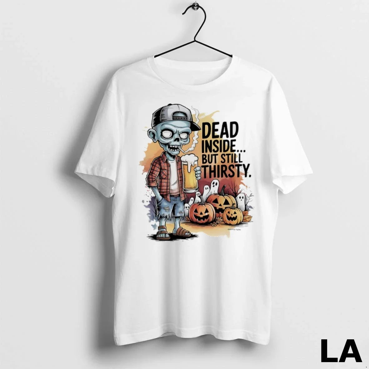 Original Zombie Beer Dead Inside But Still Thirsty Pumpkin Halloween Unisex
