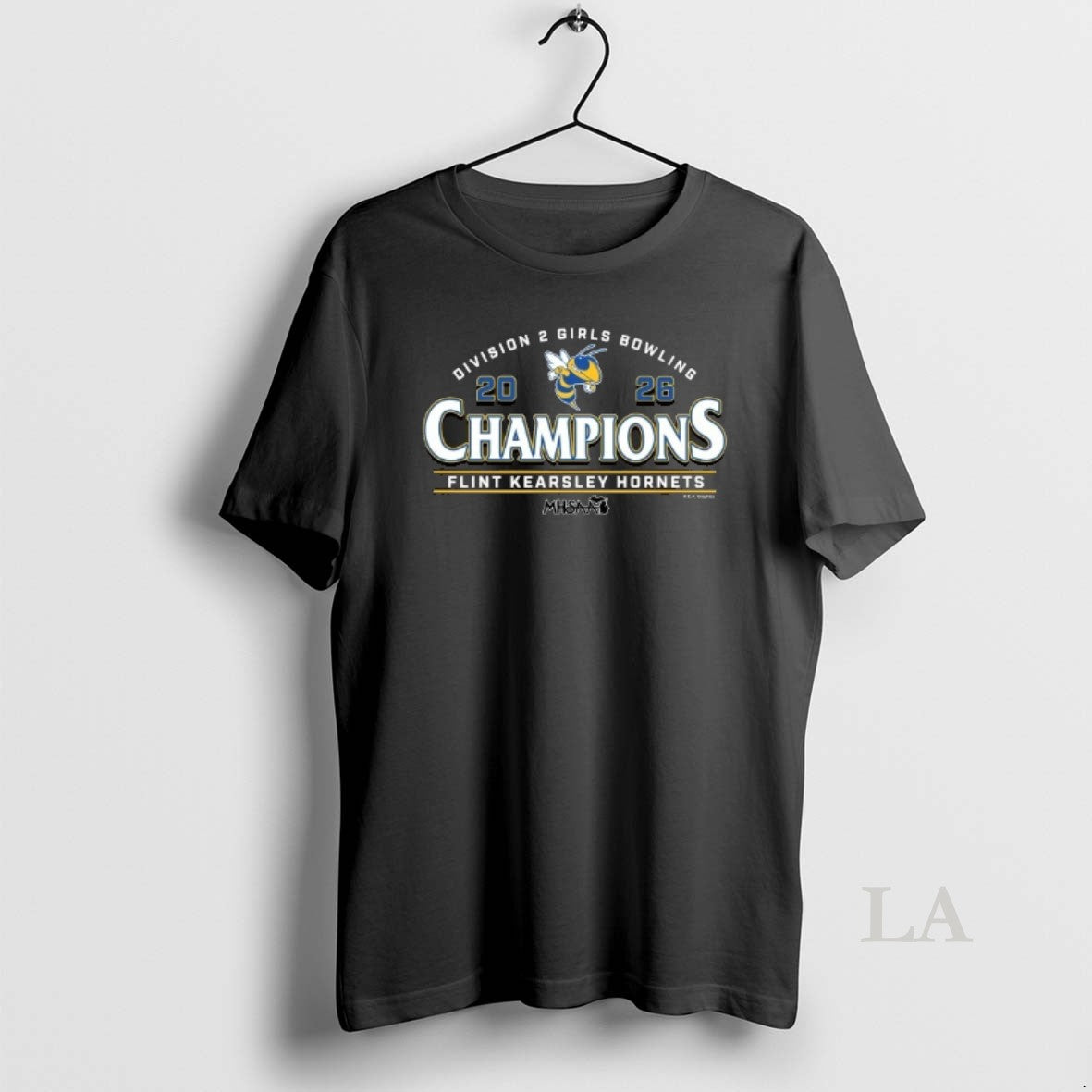 Original Flint Kearsley Hornets 2026 Mhsaa Girls Bowling D2 Champions Unisex
