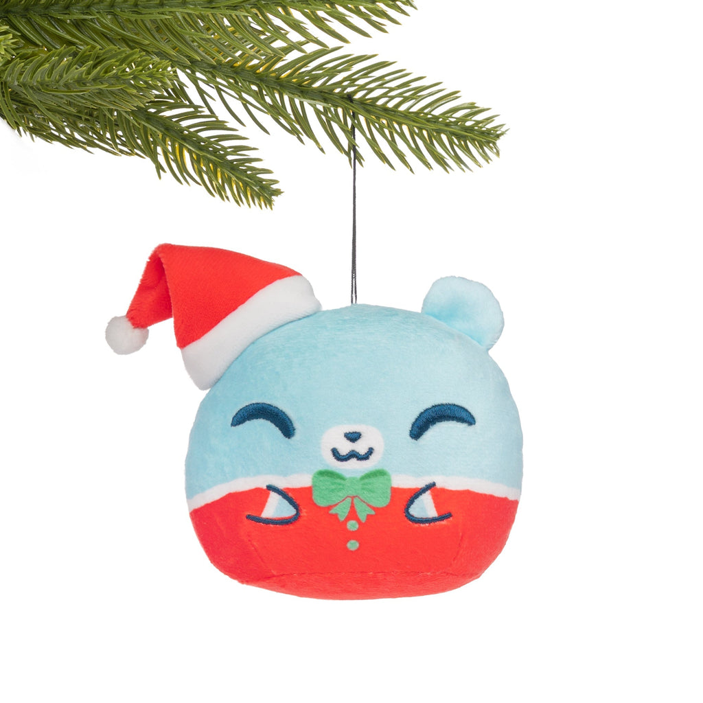 Santa Bear Plushie Ornament Unisex