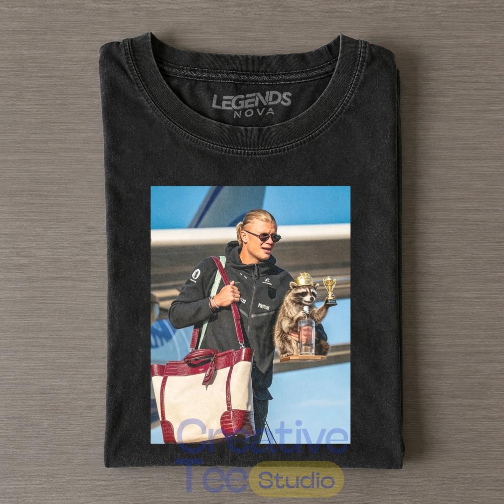 Erling Haaland “I Hold My Raccoon” T-Shirt