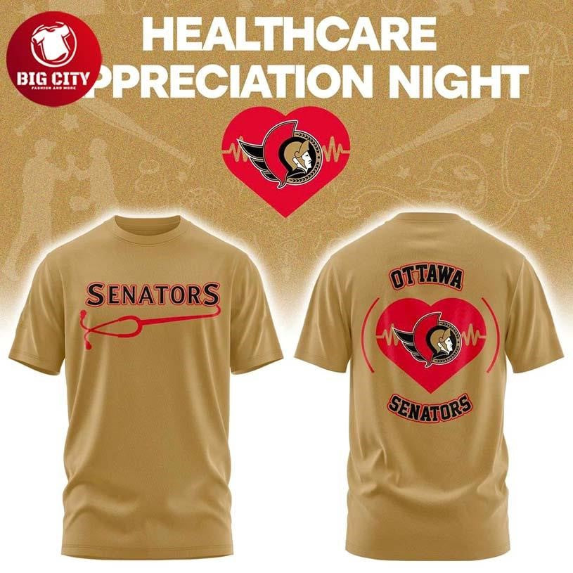 Ottawa Senators Healthcare Appreciation Night Two Sided Shirt Unisex