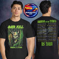 Overkill Thrash Of The Titans US Tour 2026 With Testament Pop Up Shop Tour Dates Two Sided Shirt