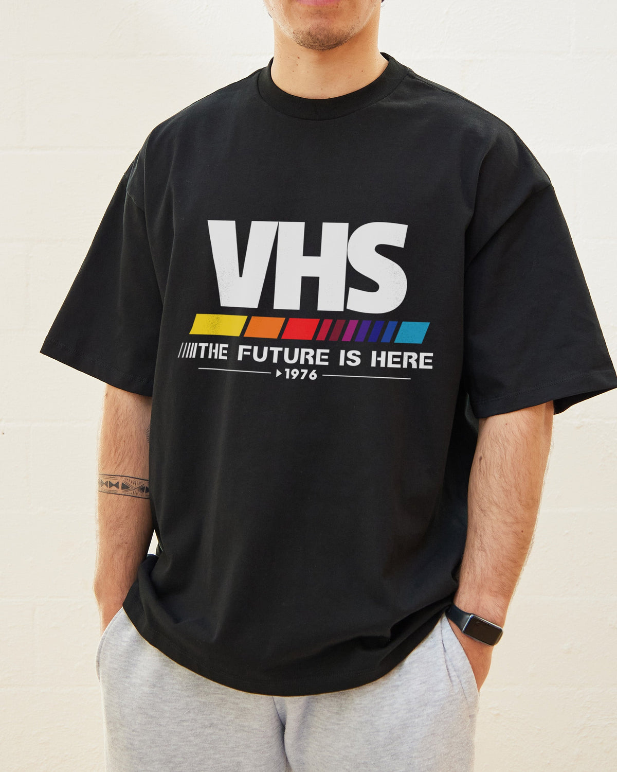 VHS - The Future is Now Oversized Tee Unisex