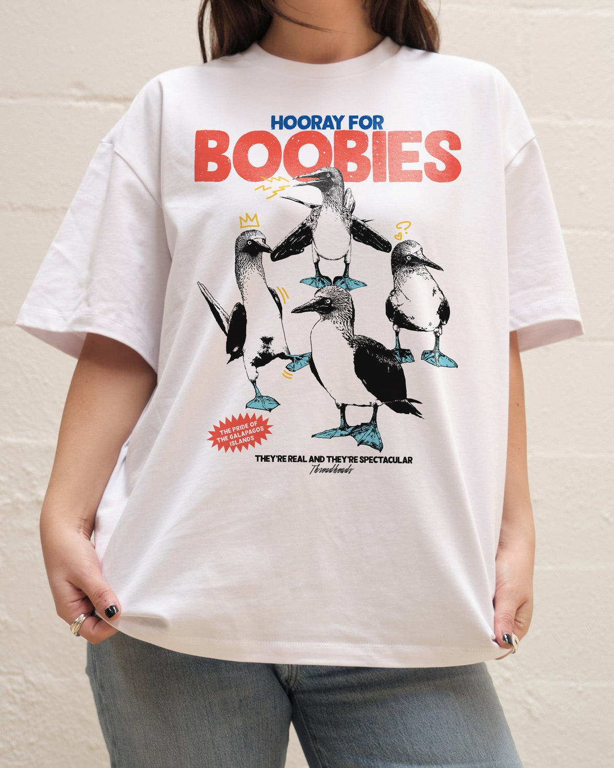 Hooray for Boobies Oversized Tee Unisex