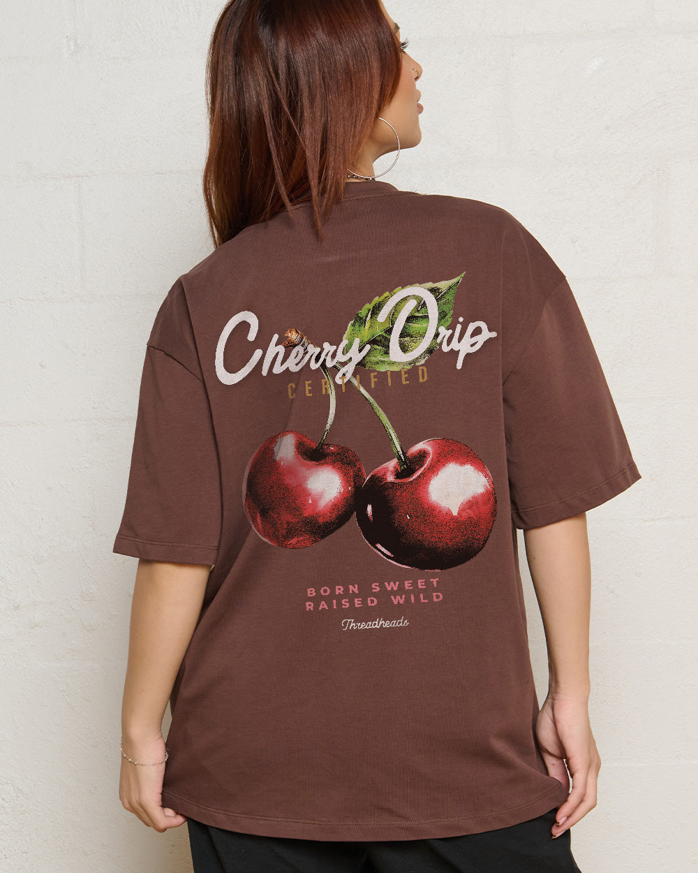 Cherry Drip Oversized Tee Unisex