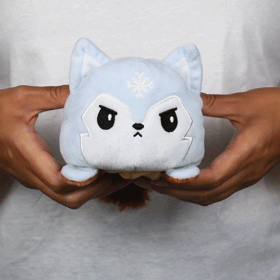 TeeTurtle Reversible Wolf Plushie (Fall + Winter) Unisex