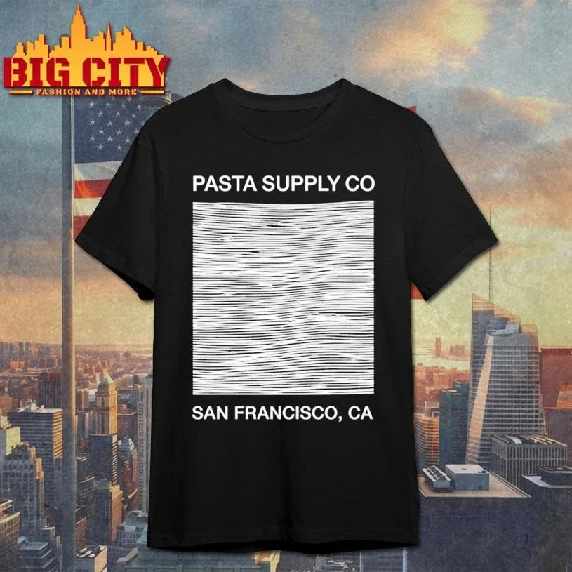 Pasta Supply Co San Francisco Unknown Pleasures Shirt Unisex