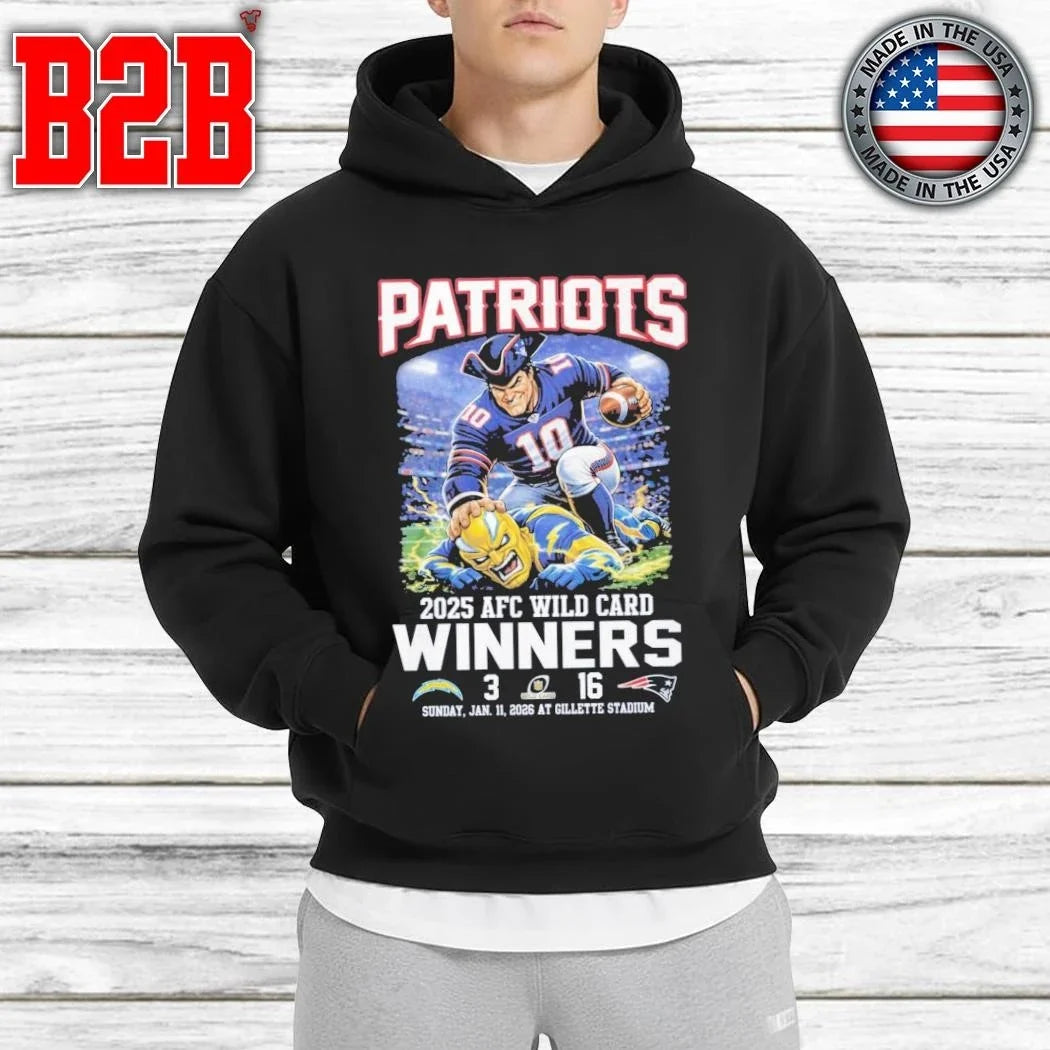 Patriots 2025 AFC Wild Card Winners Shirt Unisex