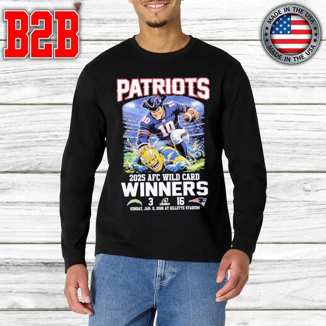 Patriots 2025 AFC Wild Card Winners Shirt Unisex