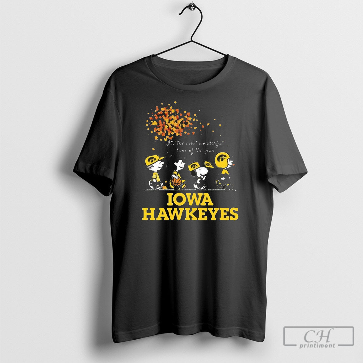 Peanuts Its The Most Wonderful Time Of The Year Iowa Hawkeyes T Shirts Unisex