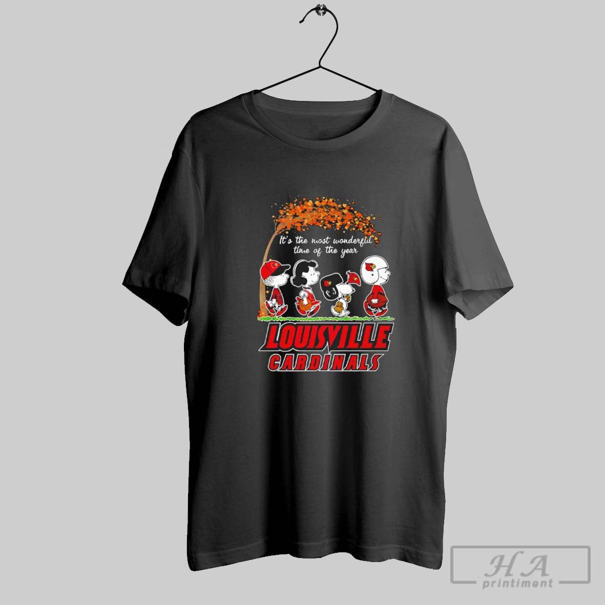 Peanuts Character X Louisville Cardinals The Most Wonderful Time Of The Year Unisex