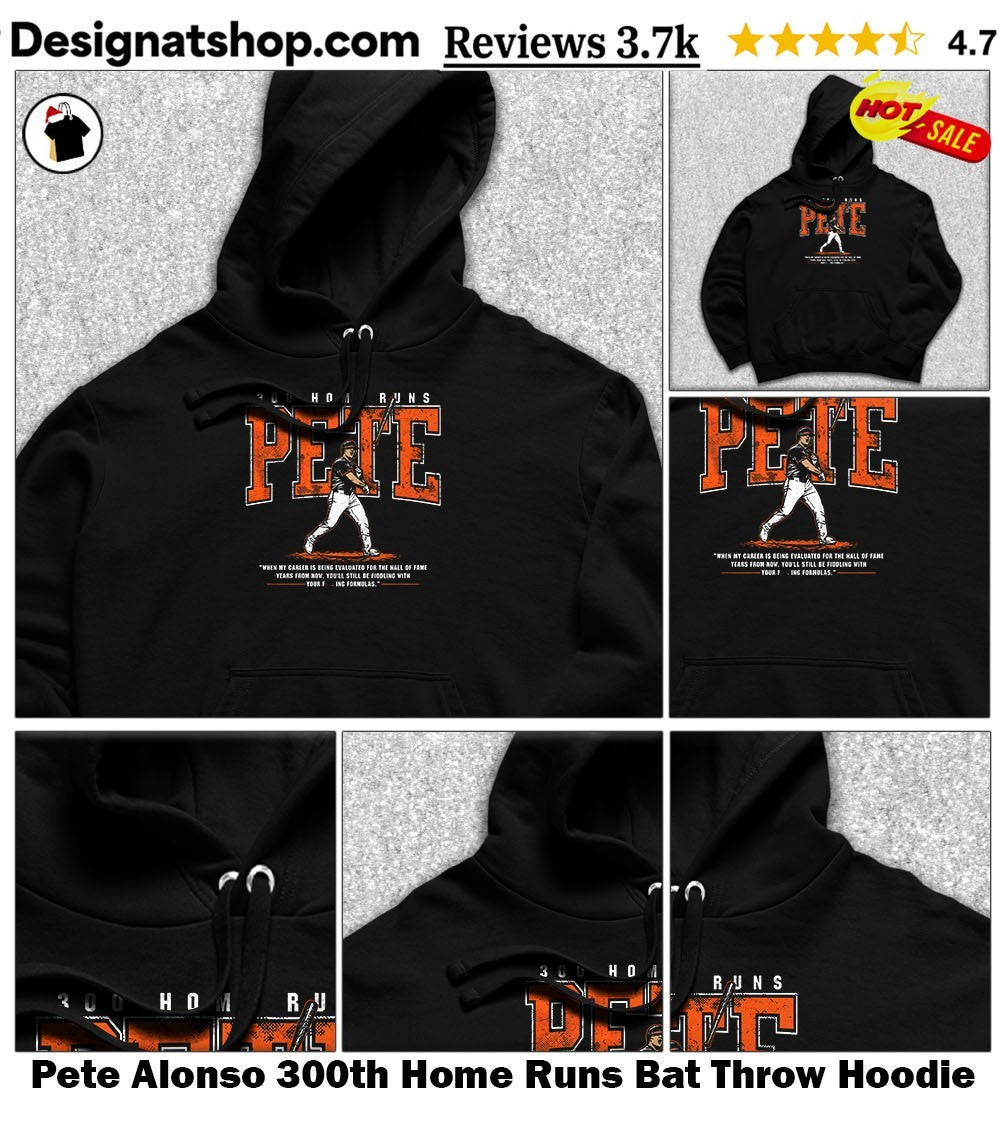 Pete Alonso 300th Home Runs Bat Throw shirt