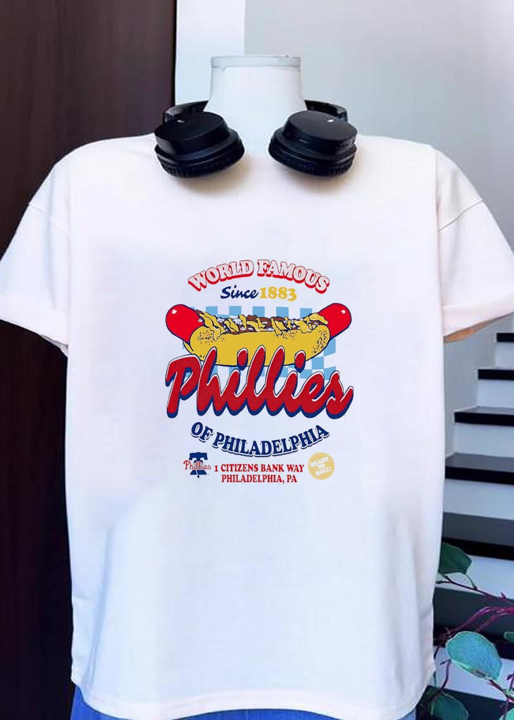 Phillies 1 Citizens Bank Way Philadelphia PA World Famous Since 1883 T-Shirt