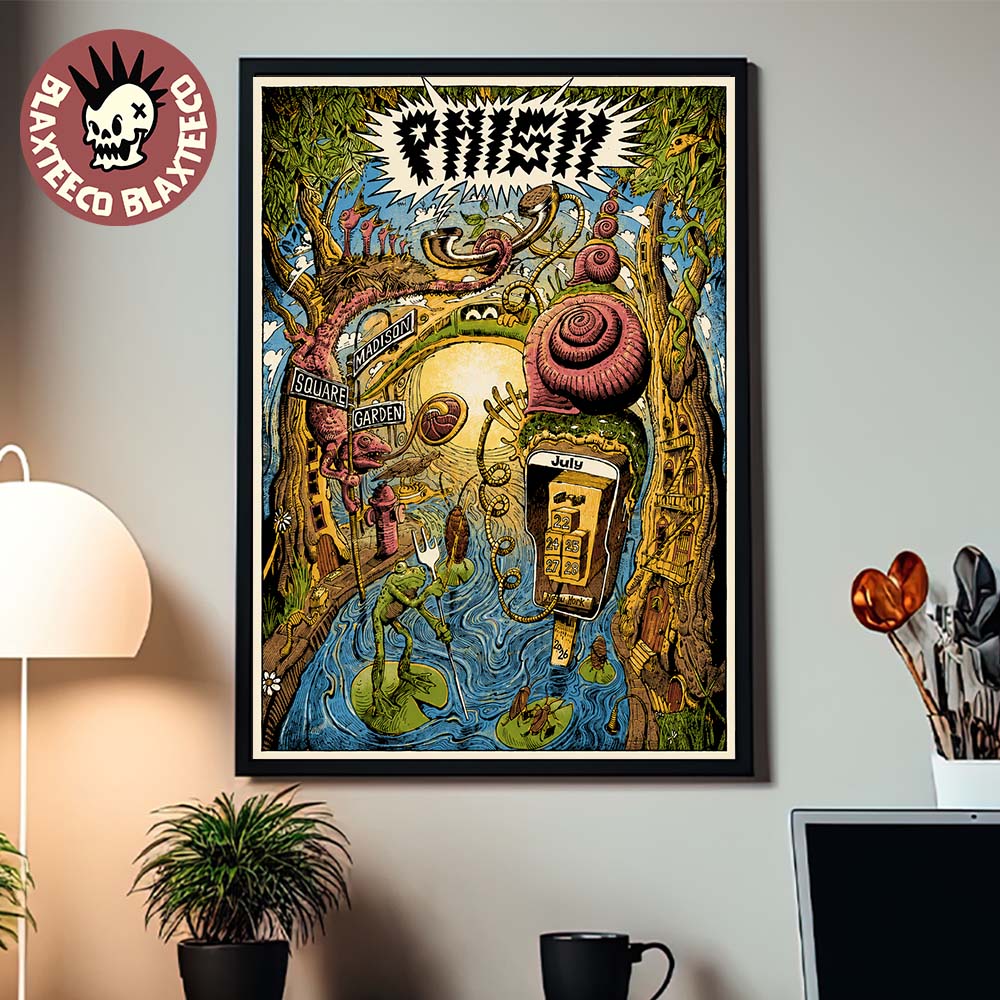 Phish Dry Goods Five Nights At Madison Square Garden New York City 2026 From July 22 To 29 2026 Fifth Edition By Maarten Donders Poster Canvas