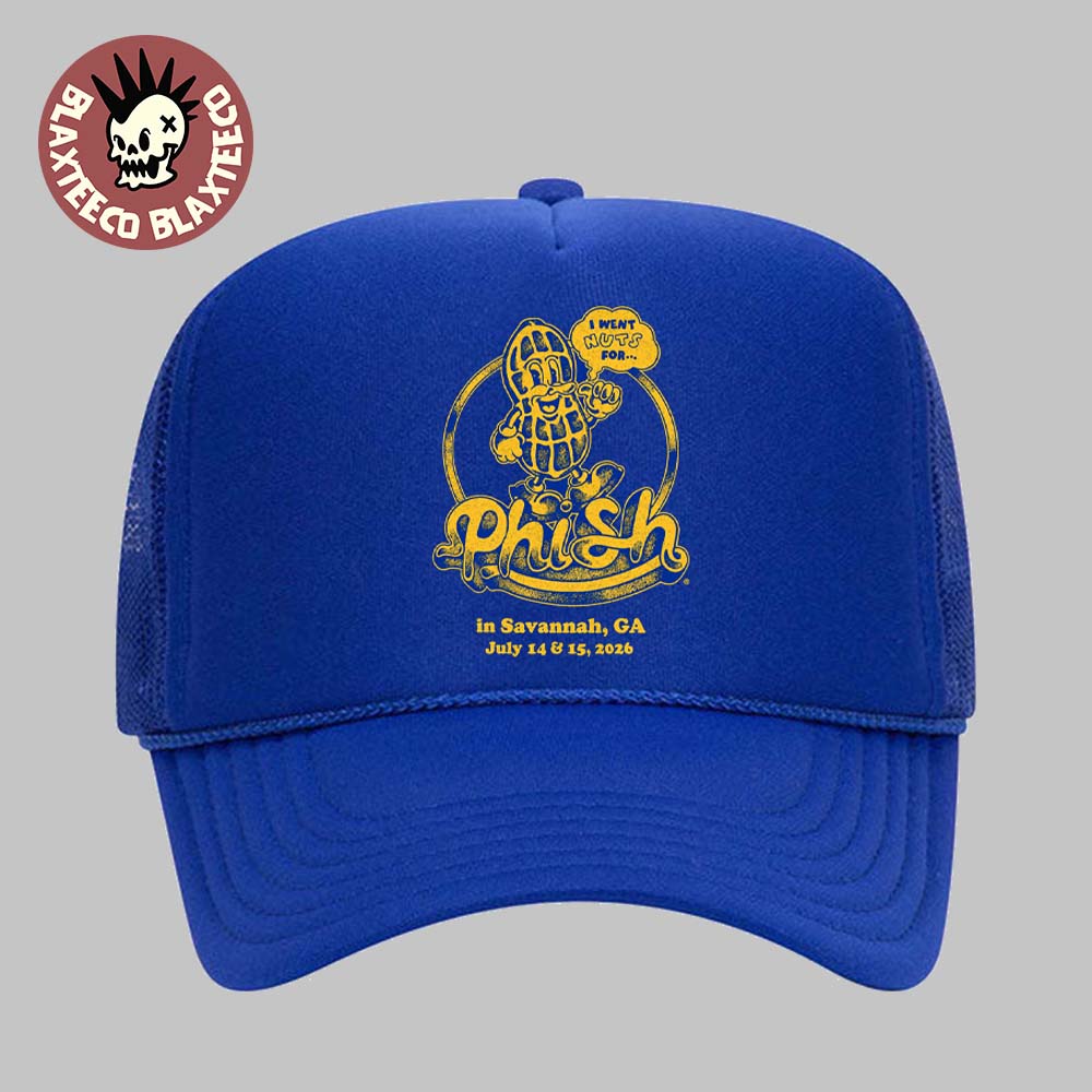 Phish Savannah Georgia 2026 Event Merch At Enmarket Arena On July 14 And 15 2026 I Went Nuts For Phish Blue Trucker Hat