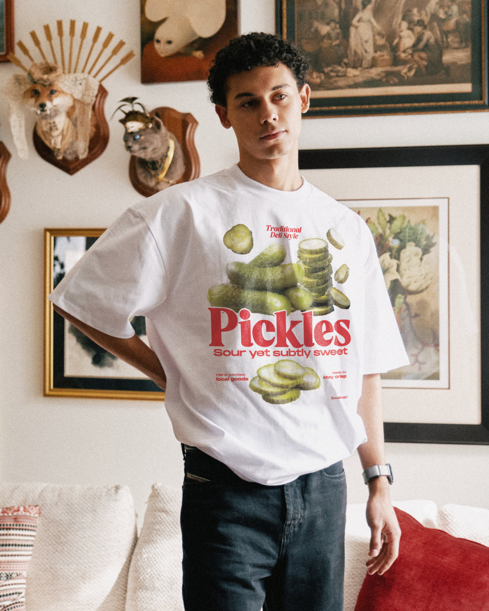 Sour Yet Sweet Pickles Oversized Tee Unisex