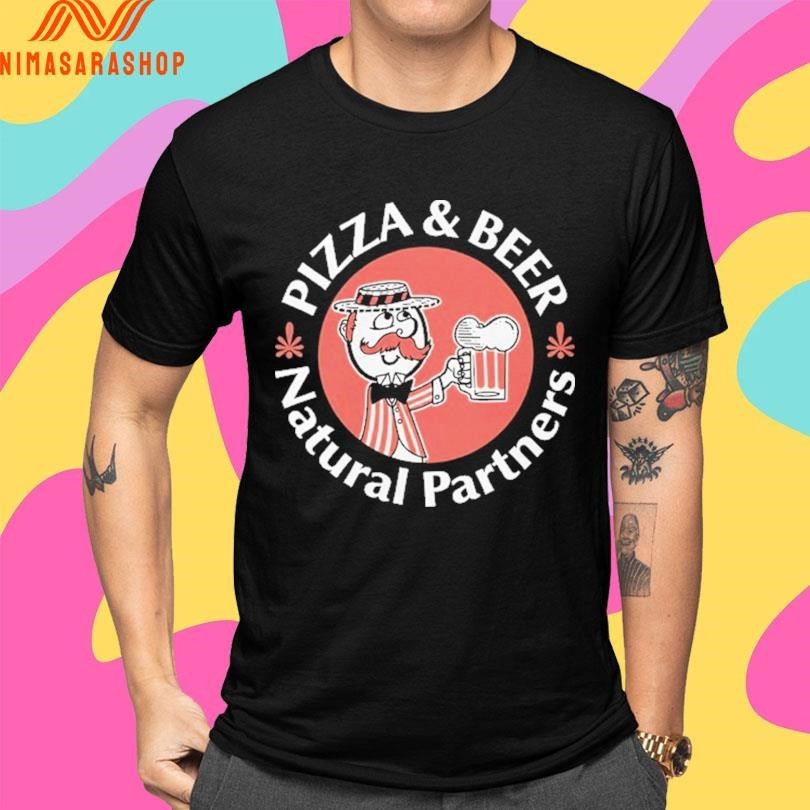 Pizza And Beer Natural Partners Shirts