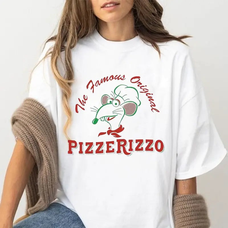 Pizza Rizzo PIZZERIZZ0 Shirt, The Famous Original Pizza Shirt, Womens Mens Adult Boys Girls Youth Cute Shirt, Muppets...