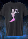 Poppy Portrait Abstract Graphic Pink T-Shirt