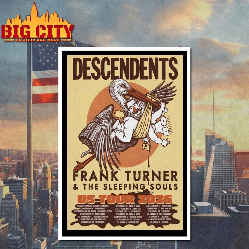Poster Descendents US Tour 2026 Shirt Unisex