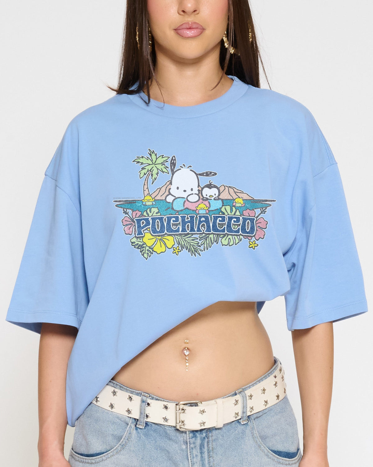 Pochacco Summer Friends Oversized Tee Unisex