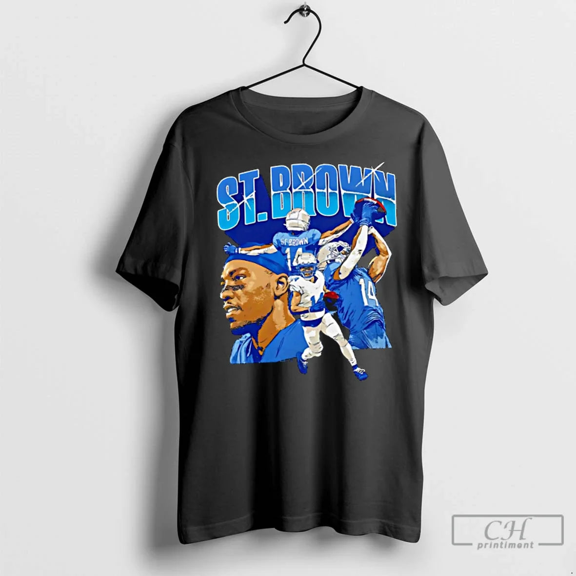 Premium Amon Ra St Brown Detroit Collage Unisex