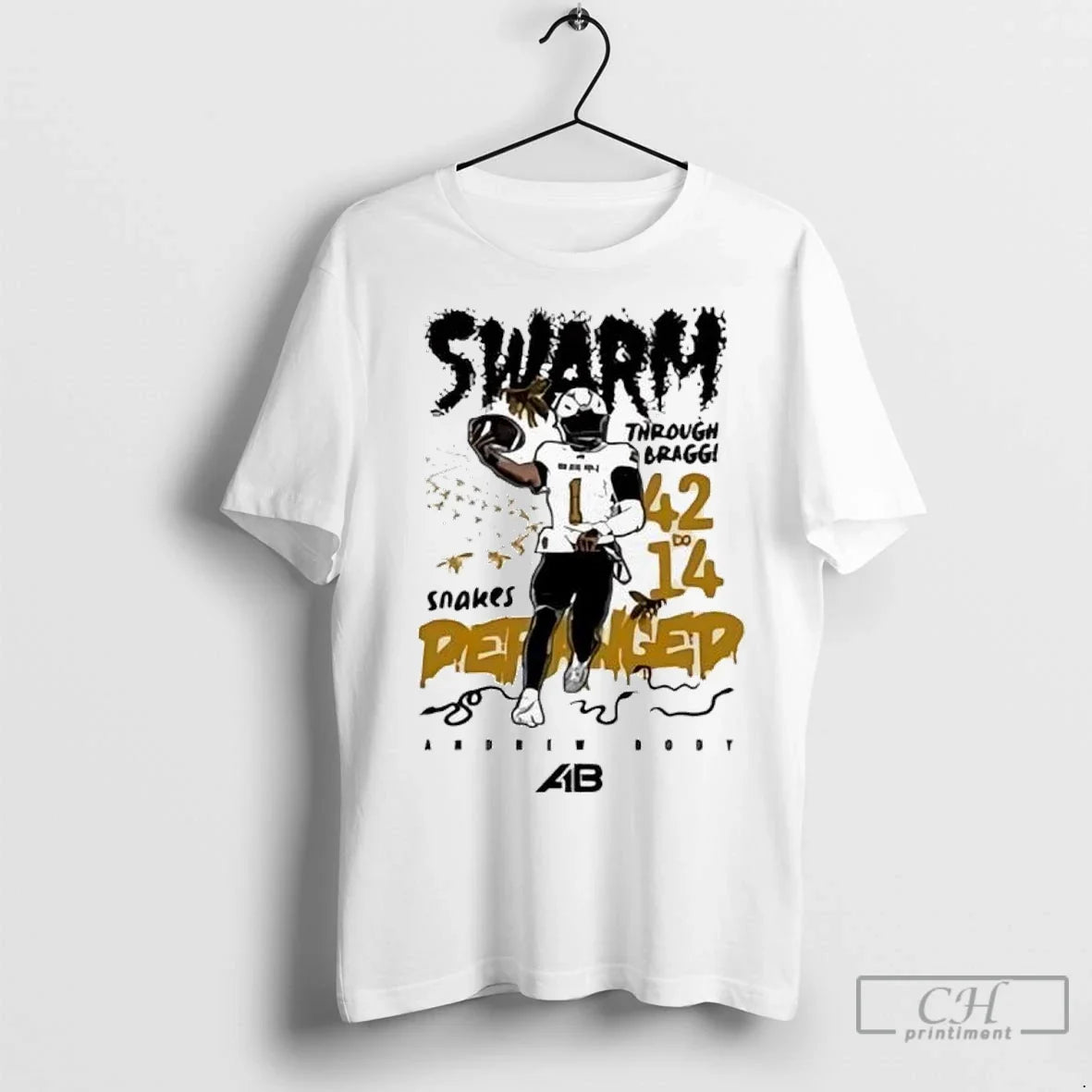 Premium Andrew Body Alabama State University Swarm Snakes Petanged Through Bragg Unisex